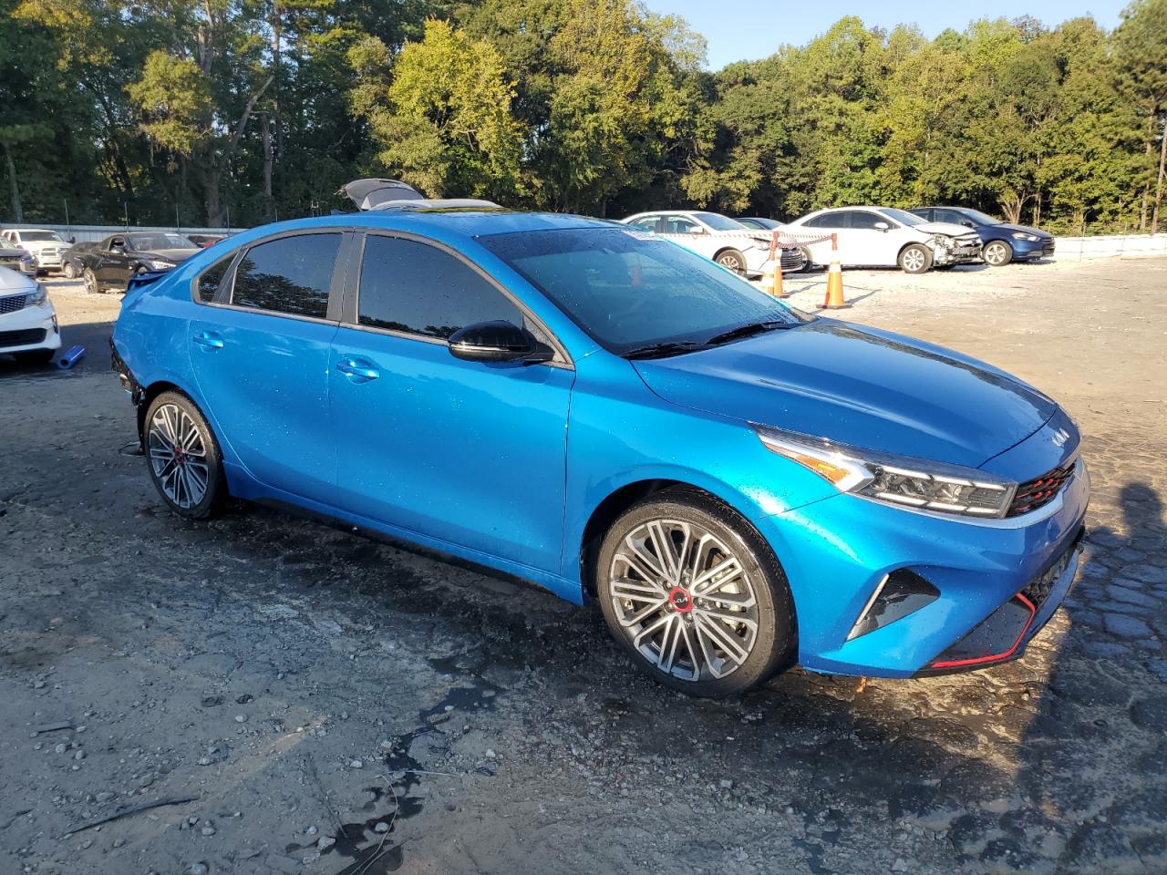 2022 KIA Forte VIN 3KPF44AC3NE446205 Copart auction photo, rear end damage thumbnail 4