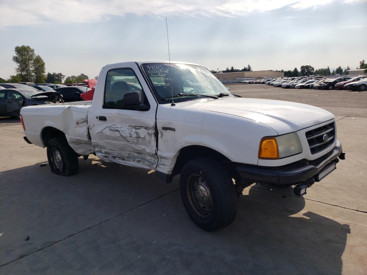 2003 Ford Ranger VIN 1FTYR10D43PB22390 Copart auction photo, side damage thumbnail 4