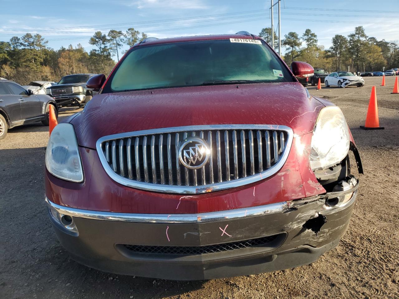 2011 Buick Enclave VIN 5GAKRCED8BJ298968 Copart auction photo, front end damage thumbnail 5