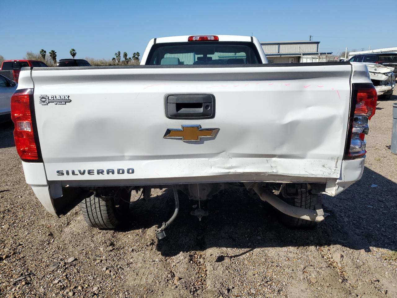 2016 Chevrolet Silverado VIN 1GCNCNEH6GZ198324 Copart auction photo, rear end / minor dent/scratches damage thumbnail 6