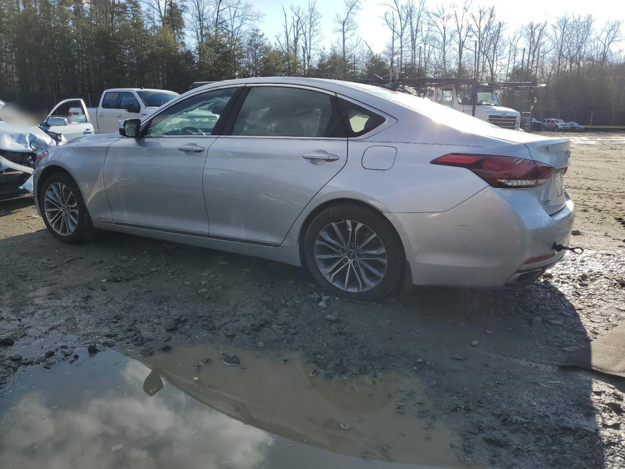2017 Genesis G80 VIN KMHGN4JE2HU211363 Copart auction photo, side / undercarriage damage thumbnail 2