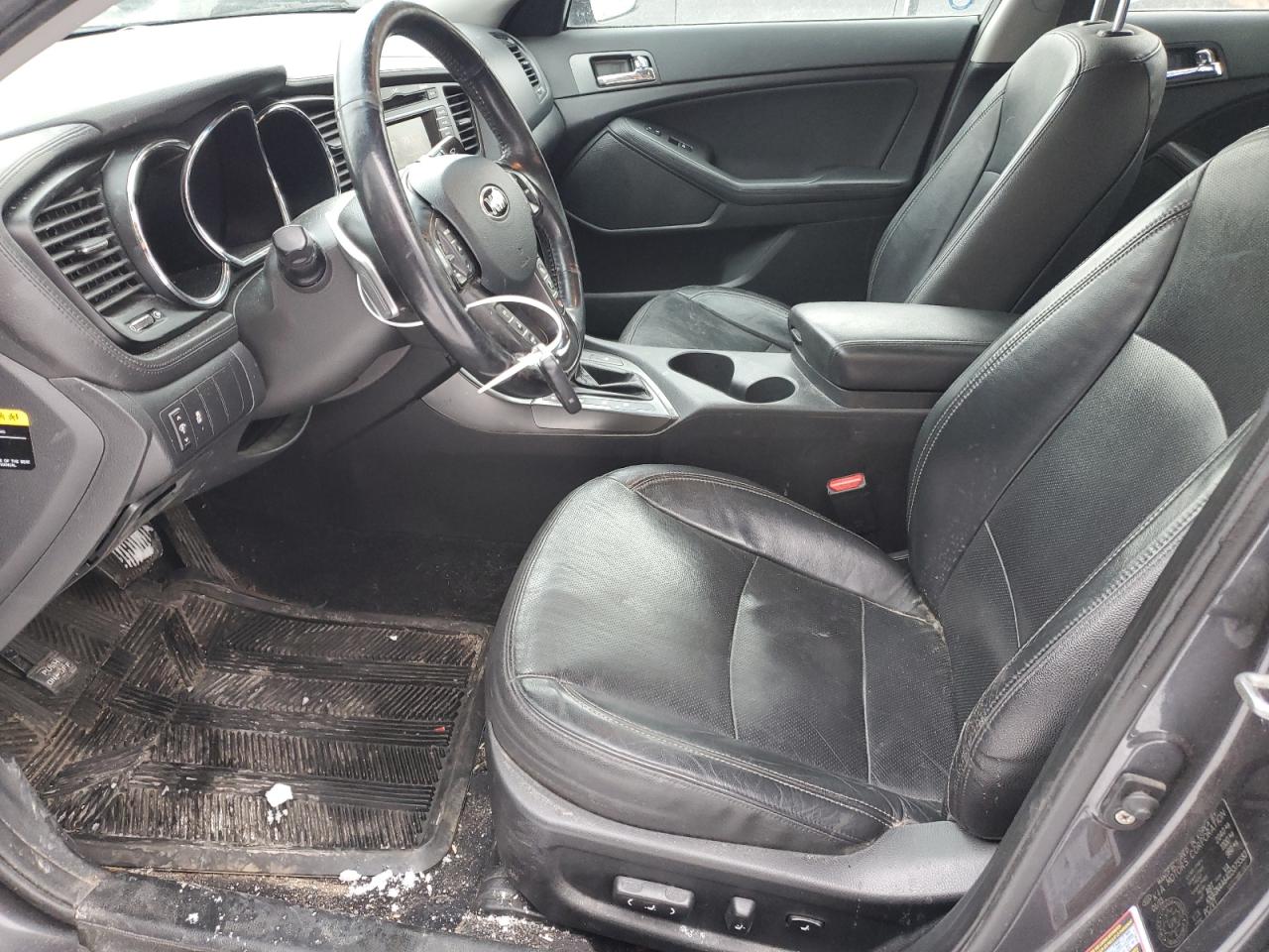 2013 KIA Optima VIN KNAGN4A64D5375583 Copart auction photo, front end / side damage thumbnail 7