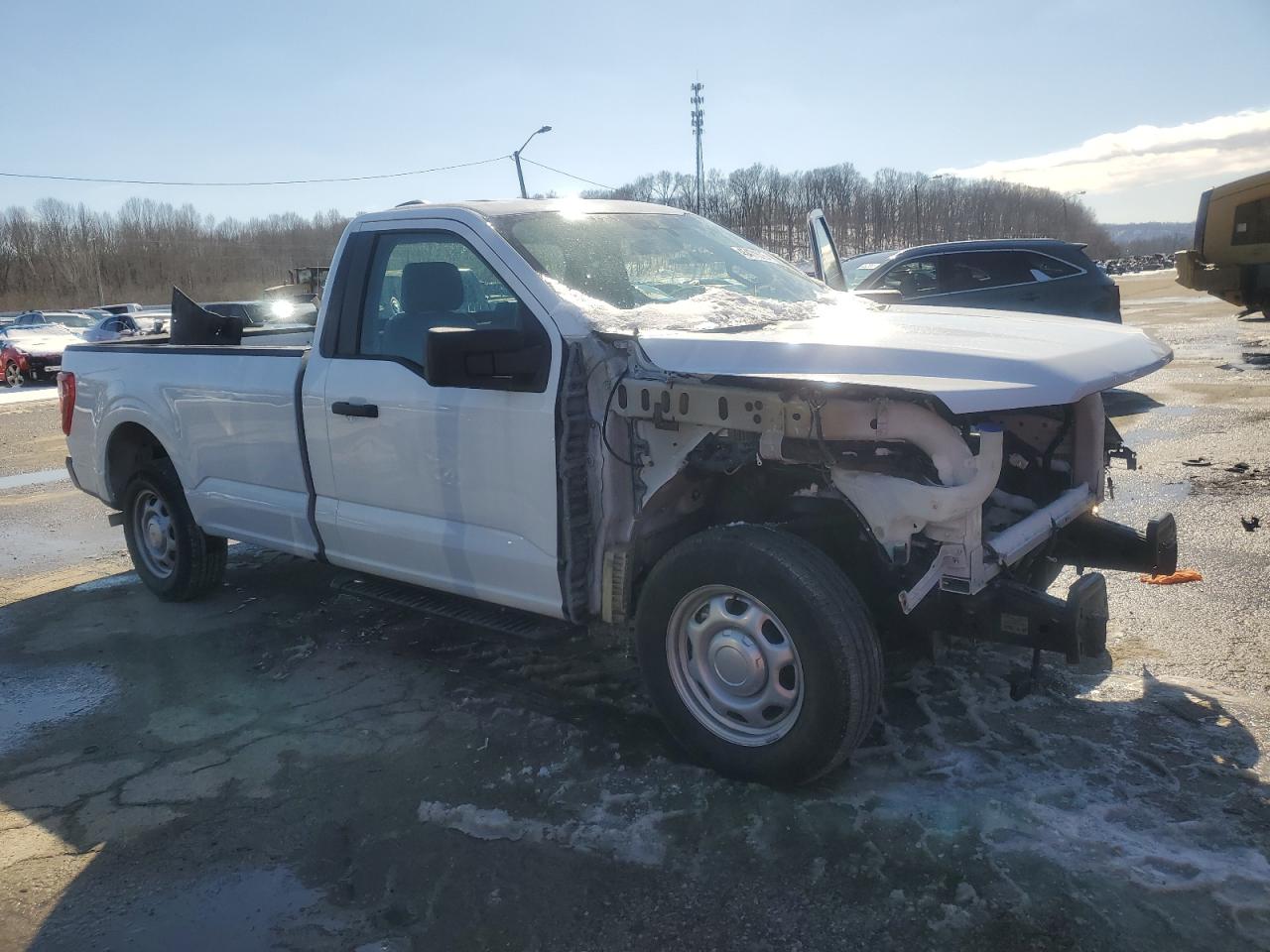 2022 Ford F-150 VIN 1FTMF1CB3NKD05099 Copart auction photo, front end damage thumbnail 4