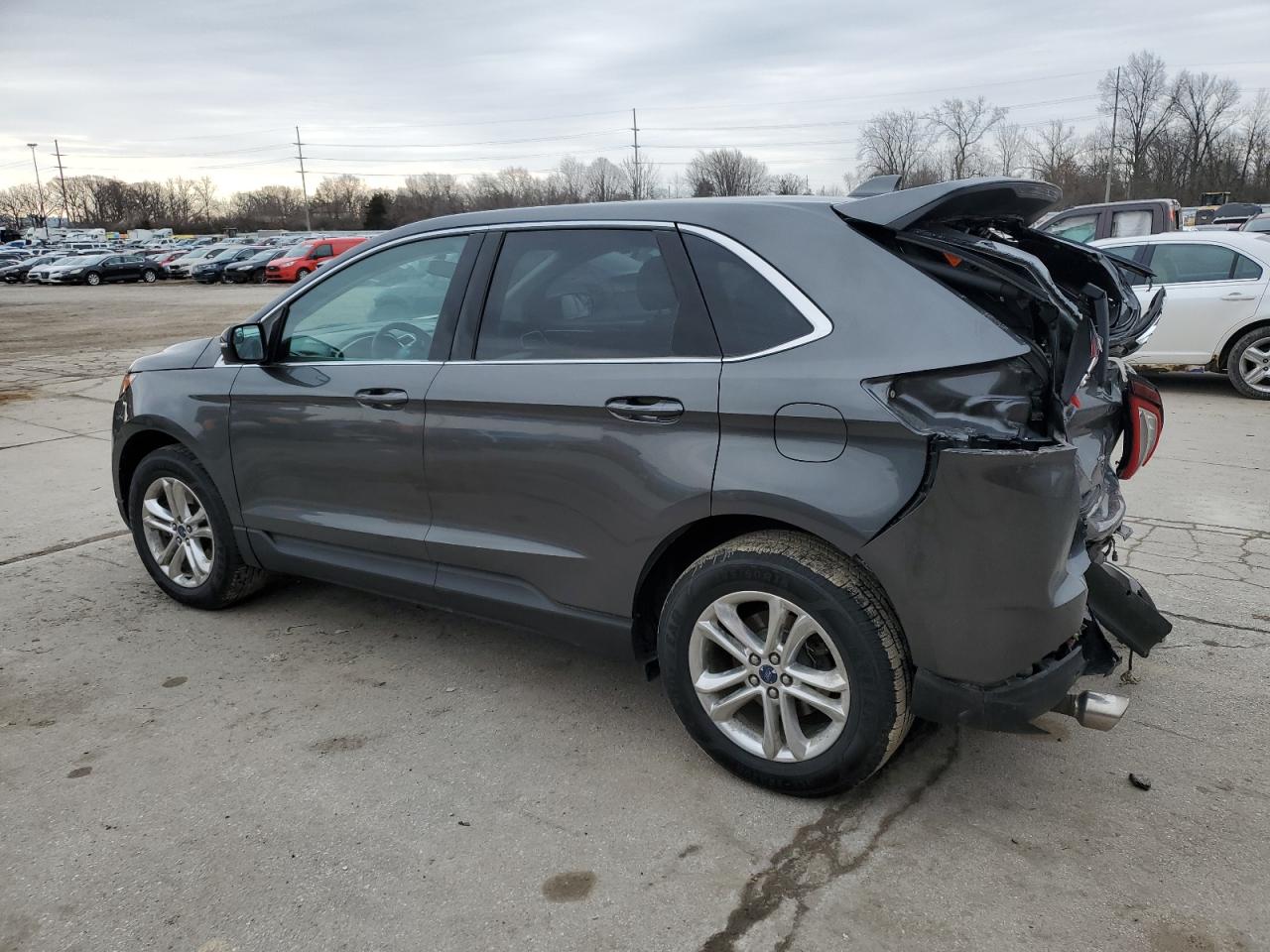 2015 Ford Edge VIN 2FMTK4J84FBC10347 Copart auction photo, rear end damage thumbnail 2