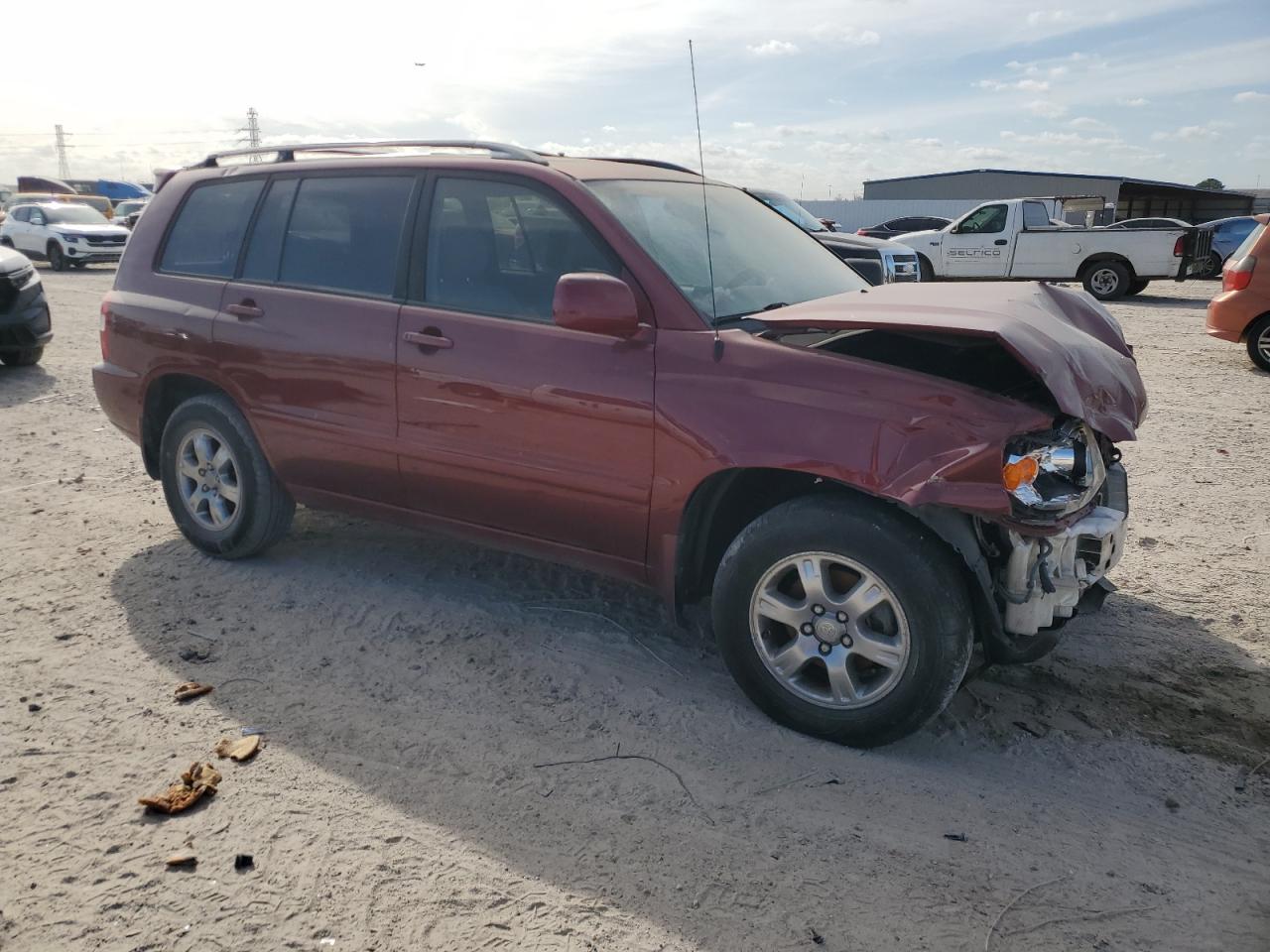 2007 Toyota Highlander VIN JTEHP21AX70188338 Copart auction photo, front end / minor dent/scratches damage thumbnail 4