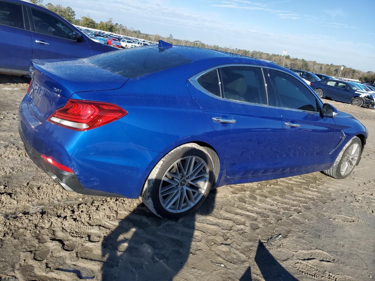 2020 Genesis G70 VIN KMTG34LA6LU053351 Copart auction photo, frame damage damage thumbnail 3