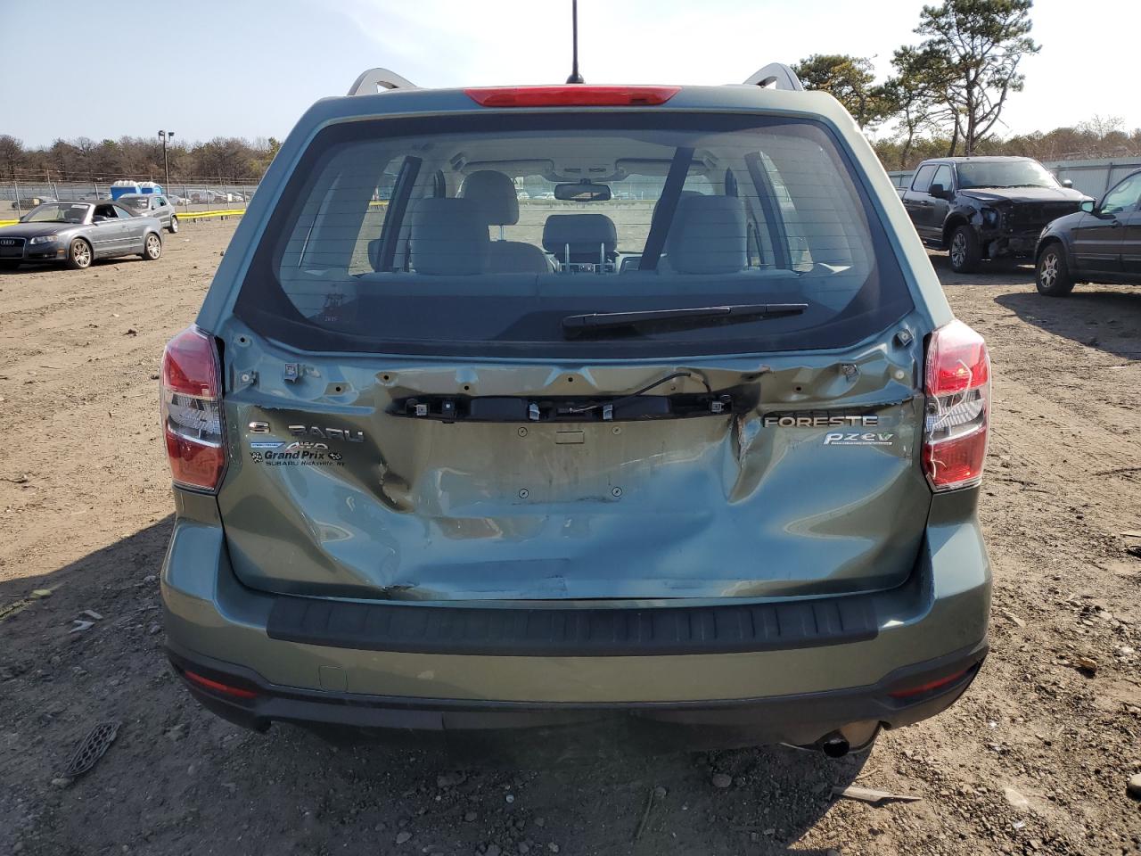 2015 Subaru Forester VIN JF2SJABC2FH509201 Copart auction photo, rear end / front end damage thumbnail 6