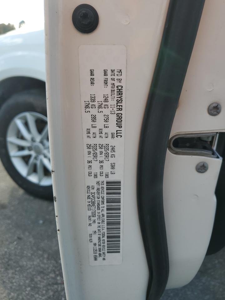 2014 Dodge Journey VIN 3C4PDCBBXET173358 Copart auction photo, front end / undercarriage damage thumbnail 15