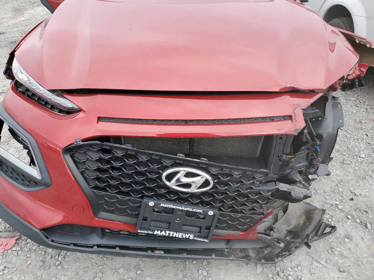 2020 Hyundai Kona VIN KM8K2CAAXLU506925 Copart auction photo, front end damage thumbnail 11