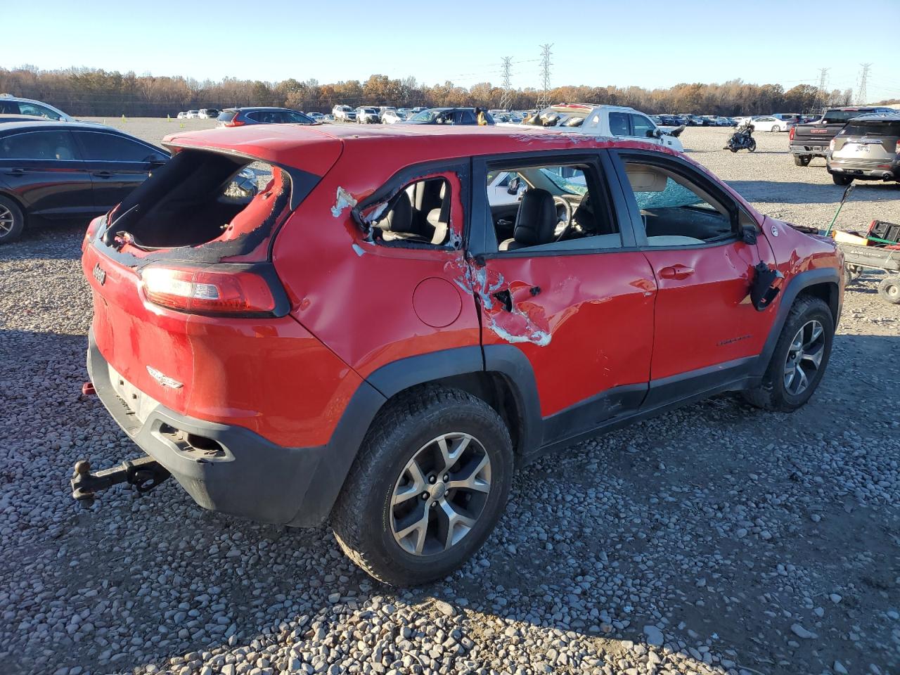 2017 Jeep Cherokee VIN 1C4PJMBS3HW622909 Copart auction photo, all over damage thumbnail 3