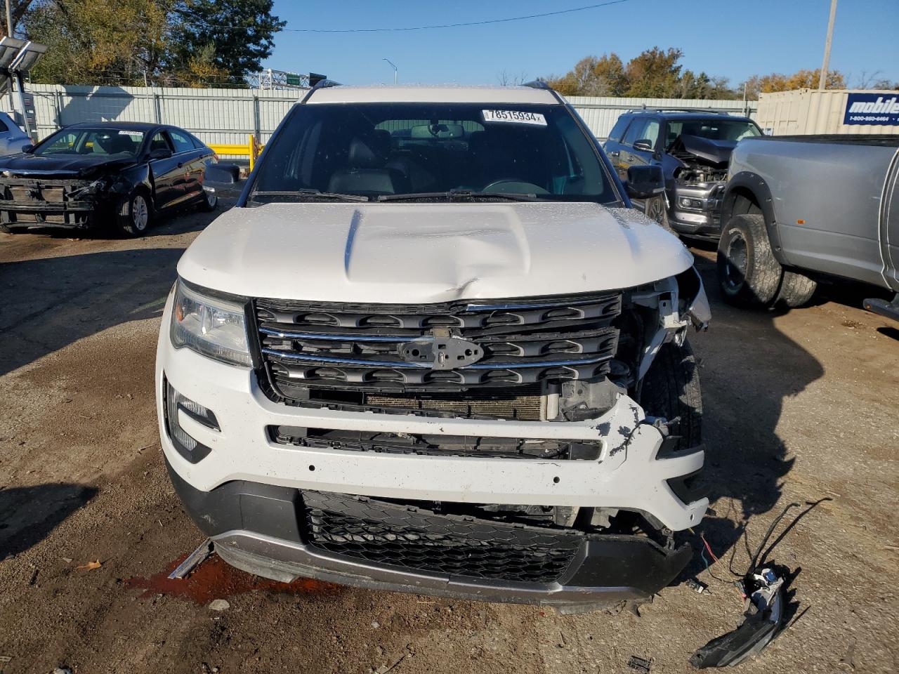 2017 Ford Explorer VIN 1FM5K7D84HGA11168 Copart auction photo, front end damage thumbnail 5