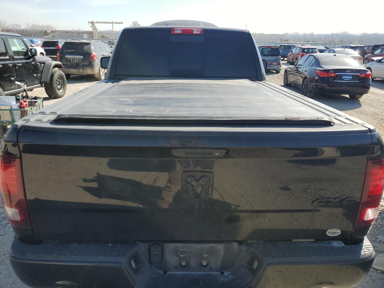2014 RAM 1500 VIN 3C6JR7AT4EG325188 Copart auction photo, front end damage thumbnail 10