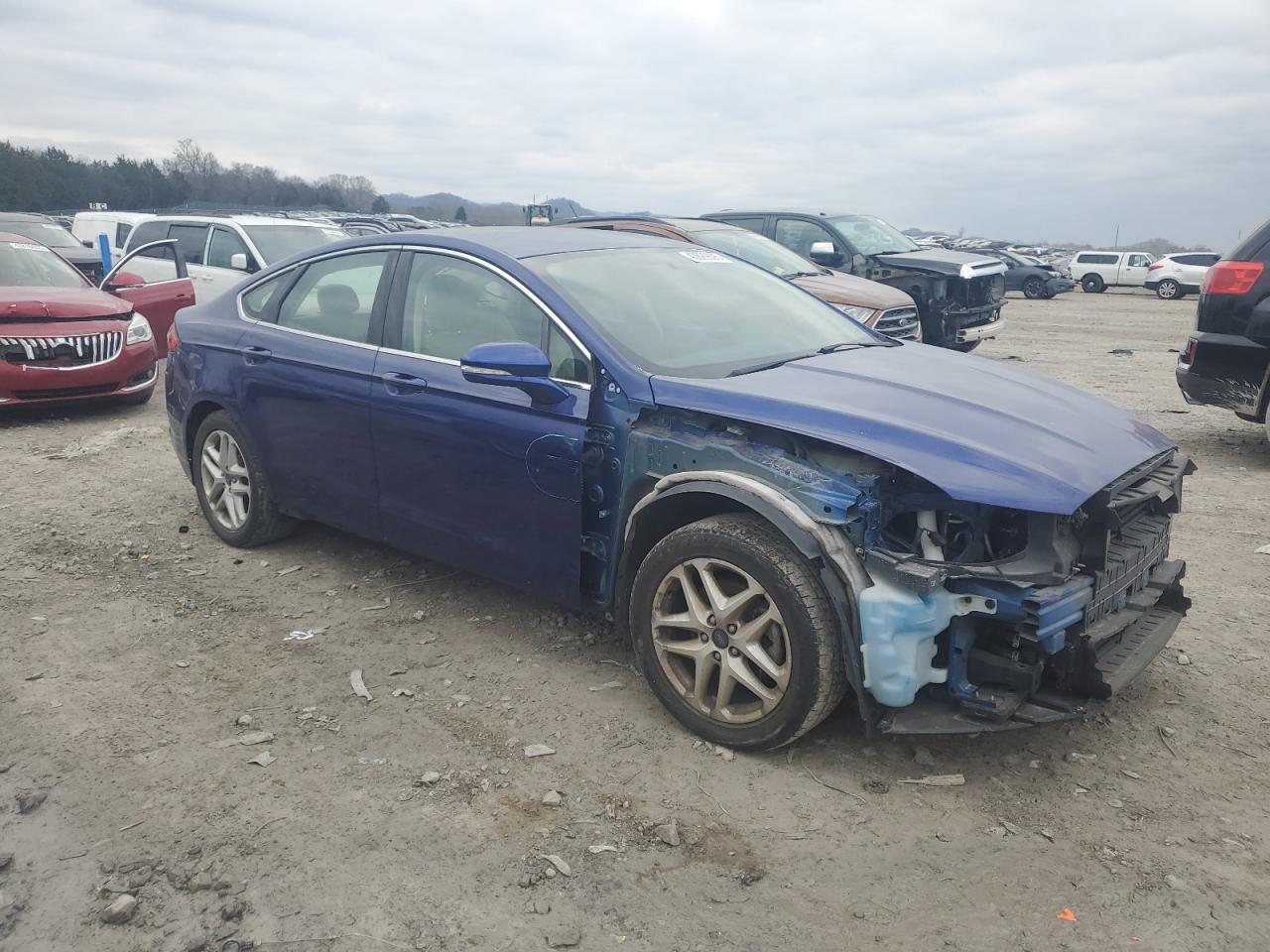 2014 Ford Fusion VIN 1FA6P0HD9E5407280 Copart auction photo, front end damage thumbnail 4