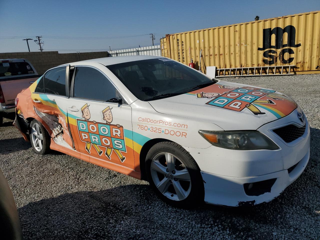 2010 Toyota Camry VIN 4T1BF3EK7AU549476 Copart auction photo, side / rear end damage thumbnail 4