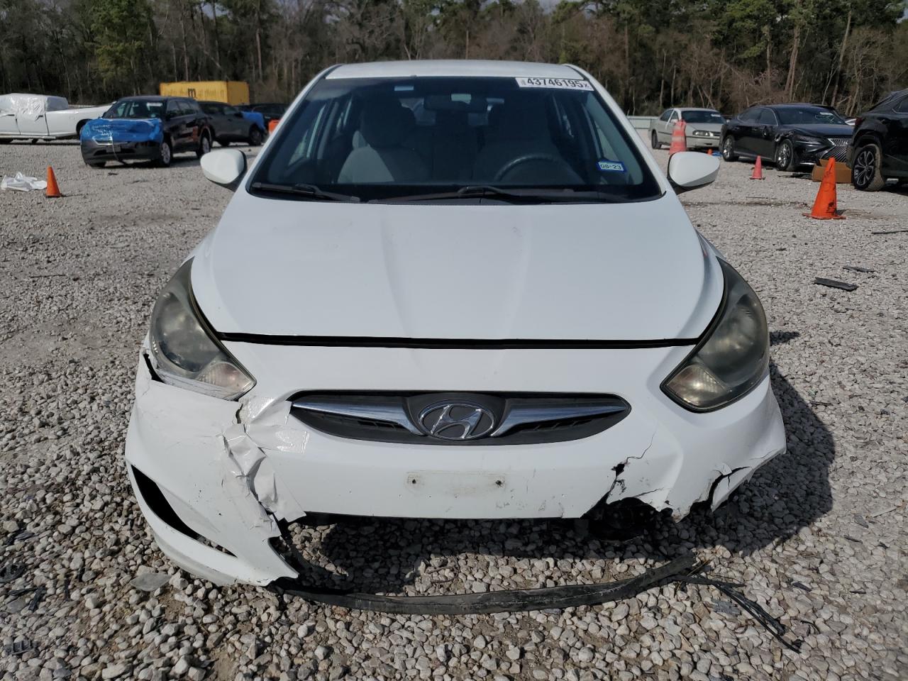2014 Hyundai Accent VIN KMHCT5AE1EU145619 Copart auction photo, front end / minor dent/scratches damage thumbnail 5