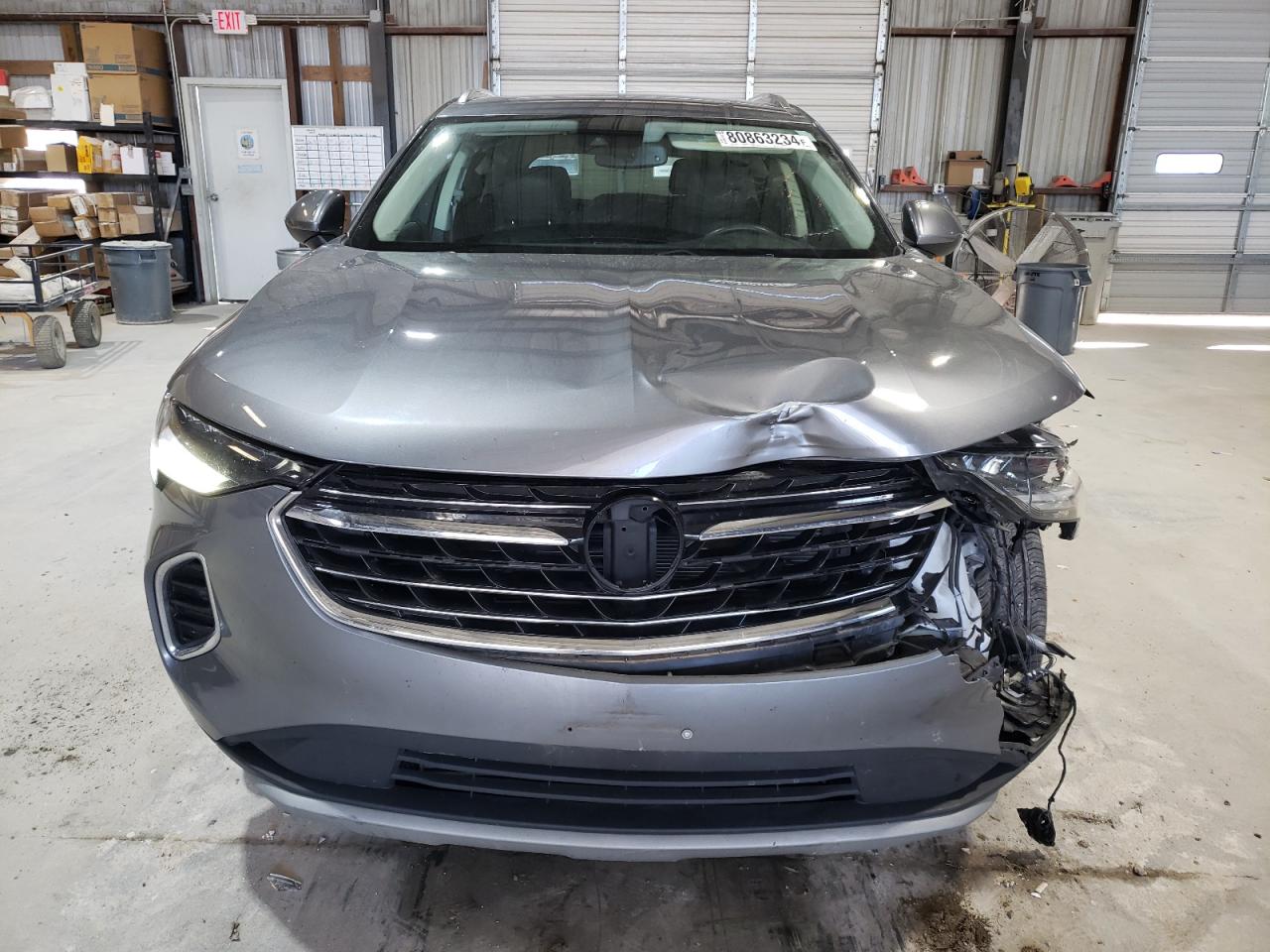 2022 Buick Envision VIN LRBFZPR45ND016319 Copart auction photo, front end / side damage thumbnail 5