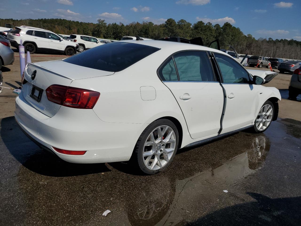2014 Volkswagen Jetta VIN 3VW4T7AJXEM336927 Copart auction photo, front end damage thumbnail 3