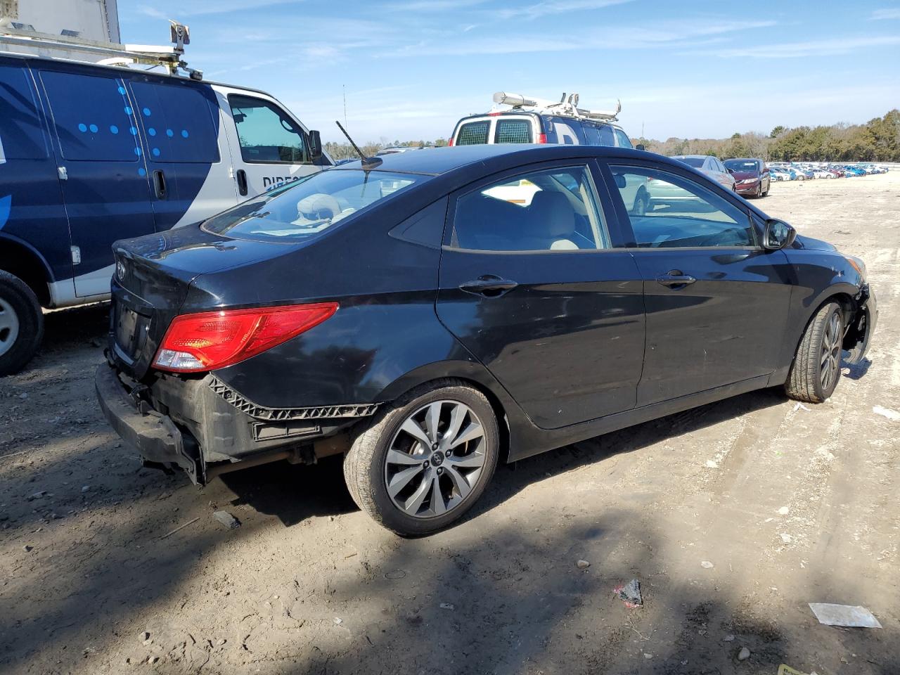 2017 Hyundai Accent VIN KMHCT4AE1HU353837 Copart auction photo, side damage thumbnail 3