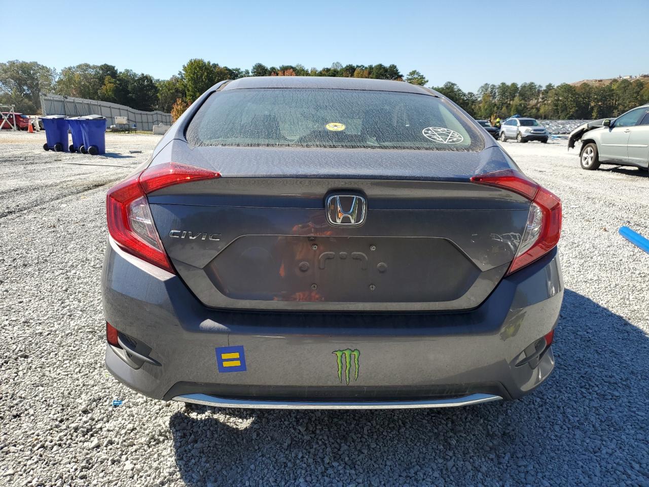 2019 Honda Civic VIN 19XFC2F68KE023884 Copart auction photo, side damage thumbnail 6