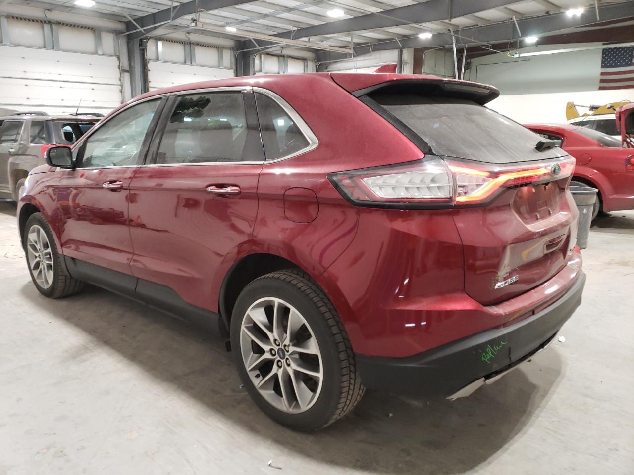 2018 Ford Edge VIN 2FMPK4K84JBB95308 Copart auction photo, rear end / side damage thumbnail 2