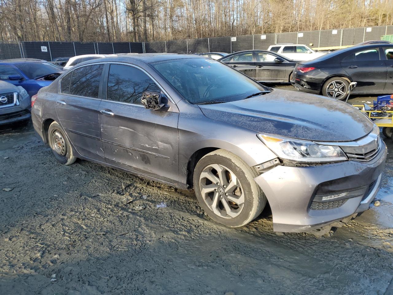 2016 Honda Accord VIN 1HGCR2F97GA221928 Copart auction photo, front end / side damage thumbnail 4