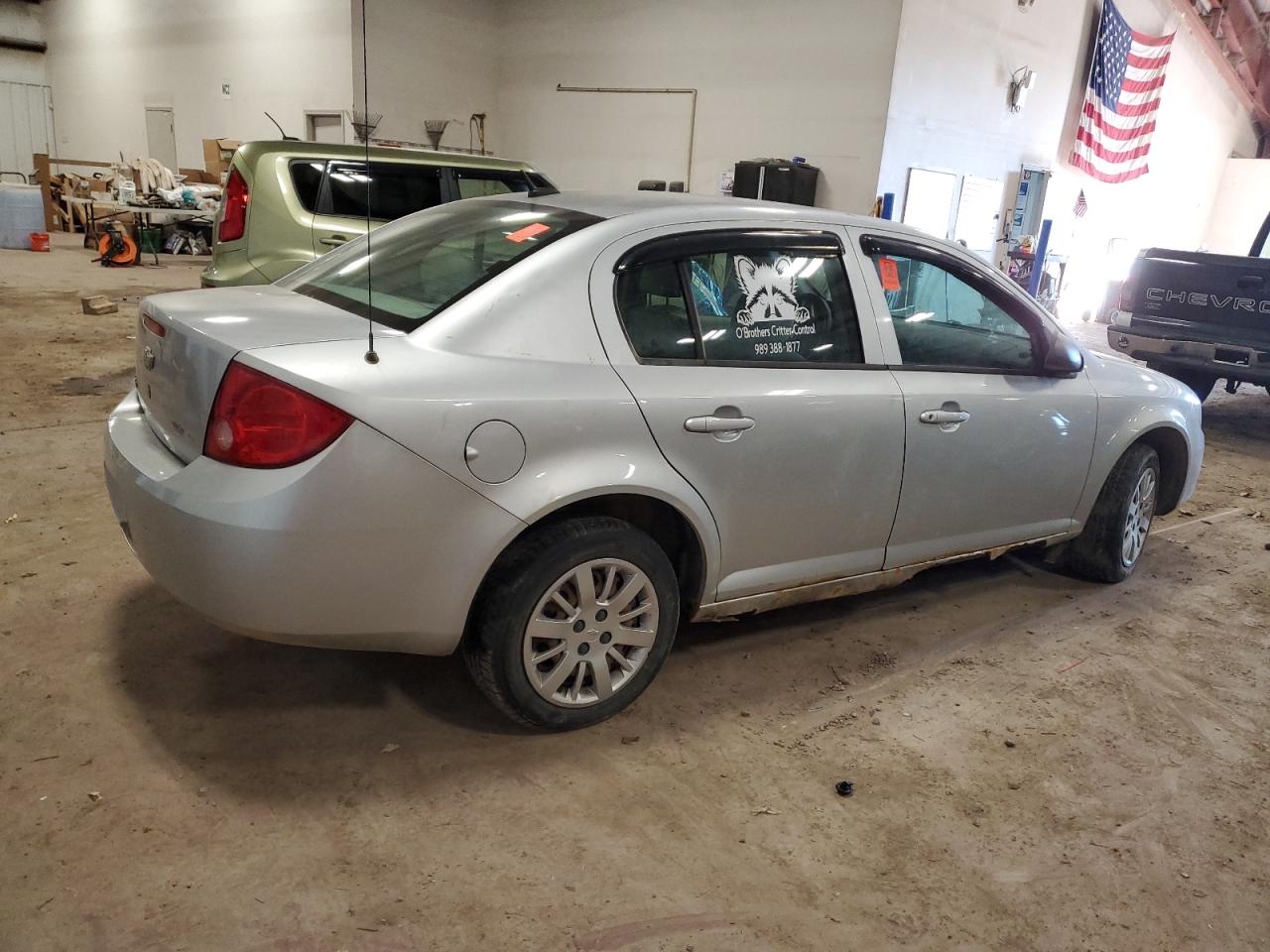 2010 Chevrolet Cobalt VIN 1G1AH5F59A7171098 Copart auction photo, undercarriage damage thumbnail 3
