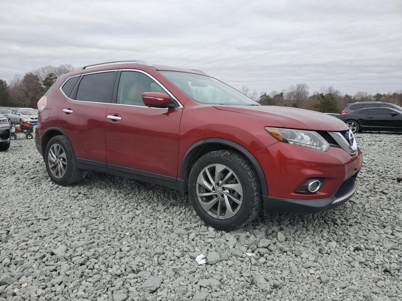 2015 Nissan Rogue VIN 5N1AT2MT5FC848440 Copart auction photo, side / rear end damage thumbnail 4
