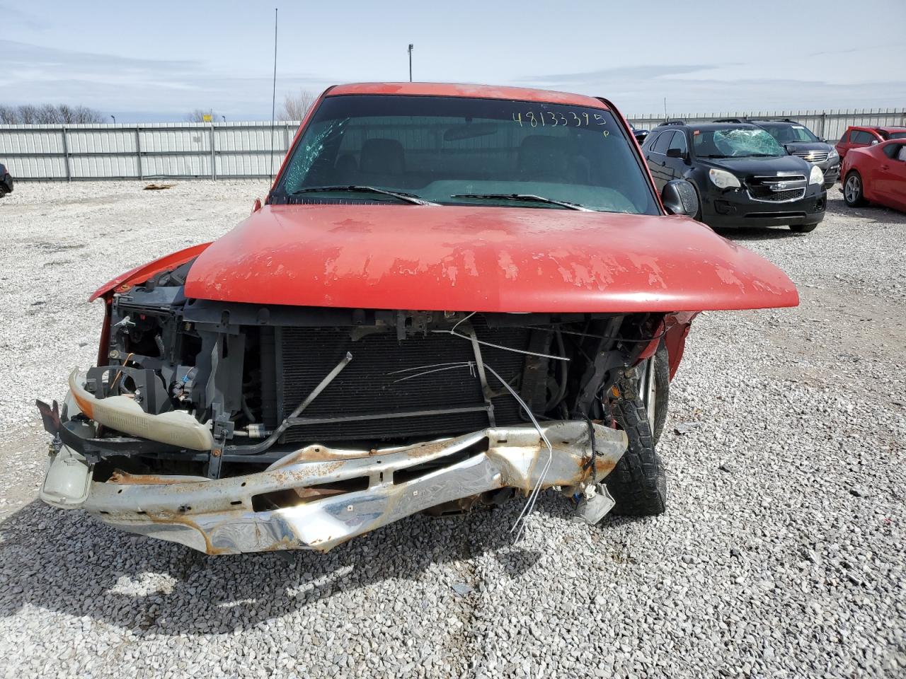 1999 Chevrolet Silverado VIN 1GCEC14W4XZ131228 Copart auction photo, front end / all over damage thumbnail 5