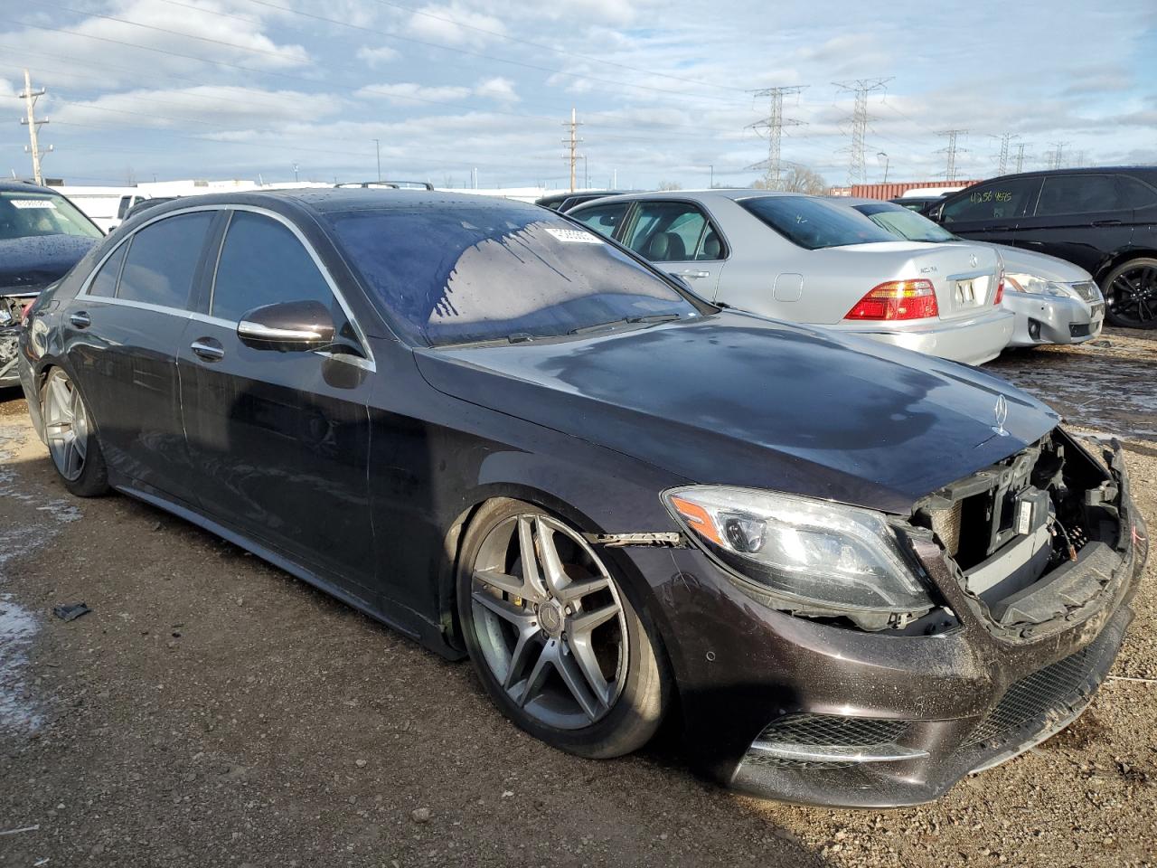2016 Mercedes-Benz S-klasse VIN WDDUG8FB4GA229988 Copart auction photo, side / undercarriage damage thumbnail 4