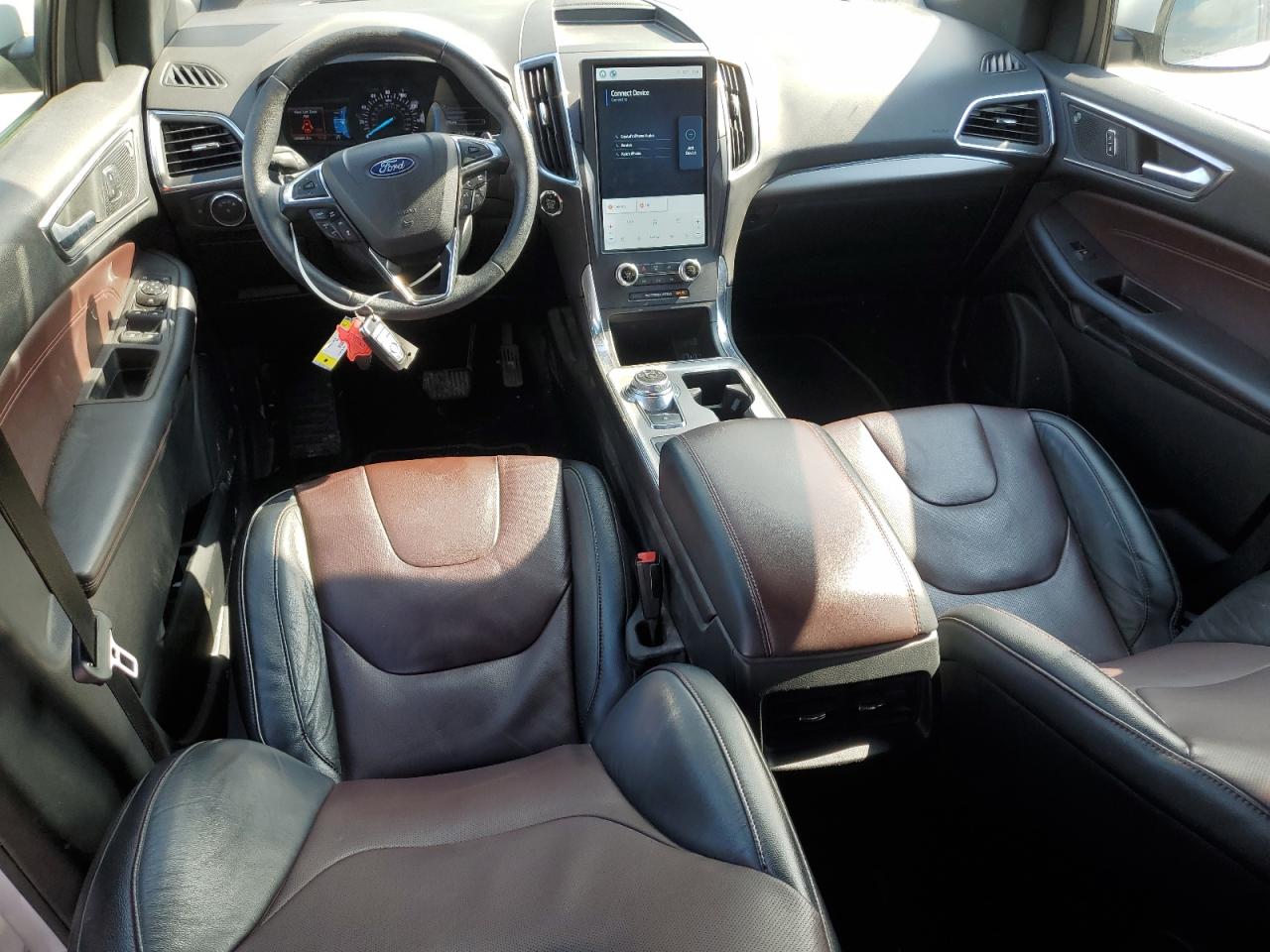 2022 Ford Edge VIN 2FMPK4K98NBA77163 Copart auction photo, front end / side damage thumbnail 8