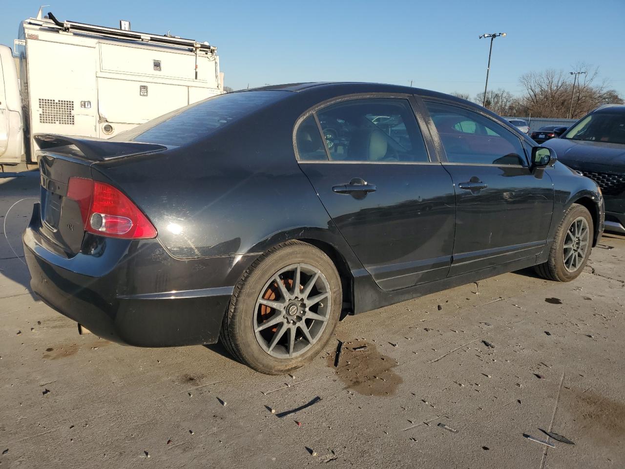 2008 Honda Civic VIN 2HGFA16518H328598 Copart auction photo, front end / rear end damage thumbnail 3