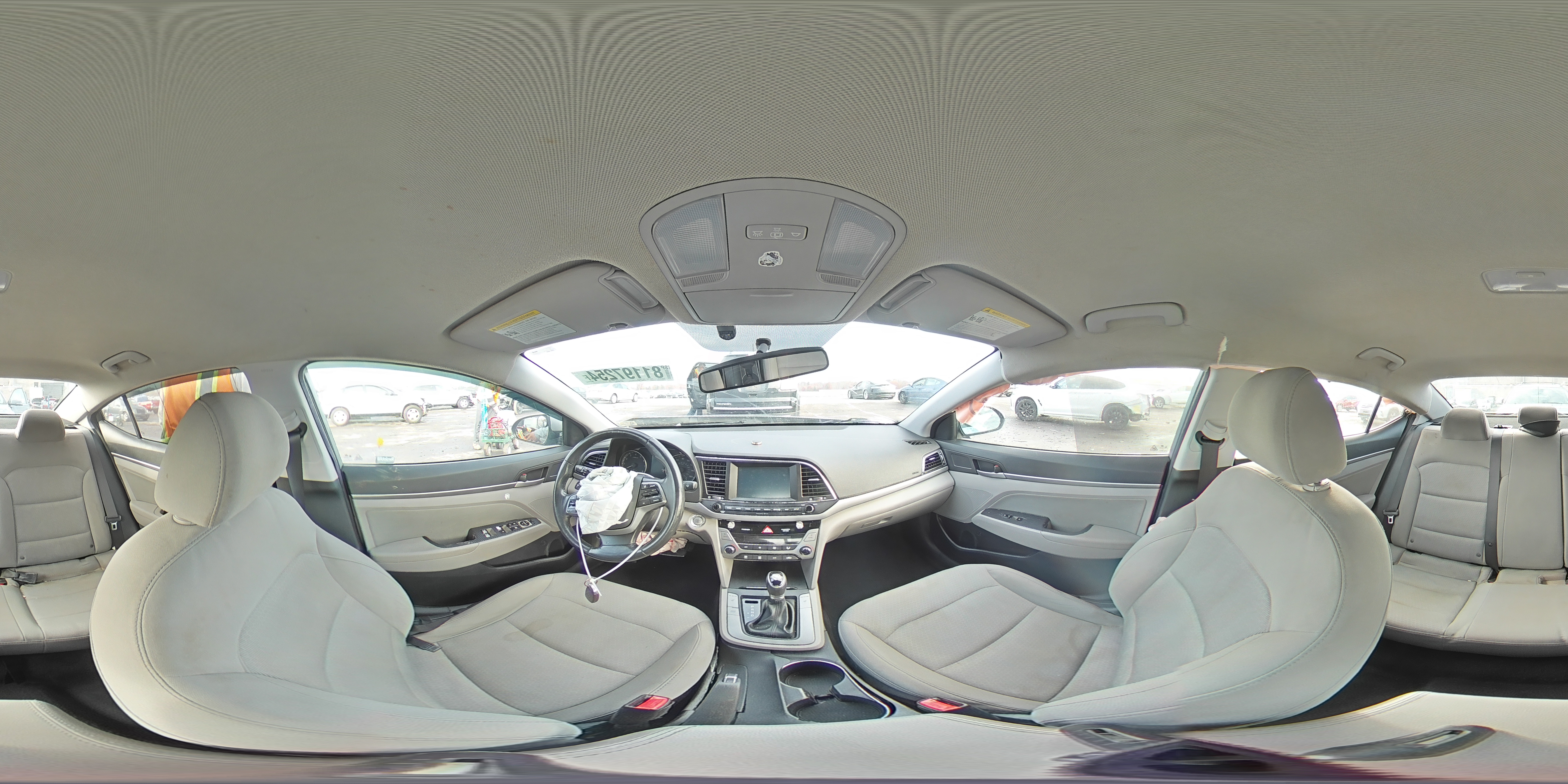 2017 Hyundai Elantra VIN 5NPD84LF1HH036750 Copart auction photo, front end / side damage thumbnail 12