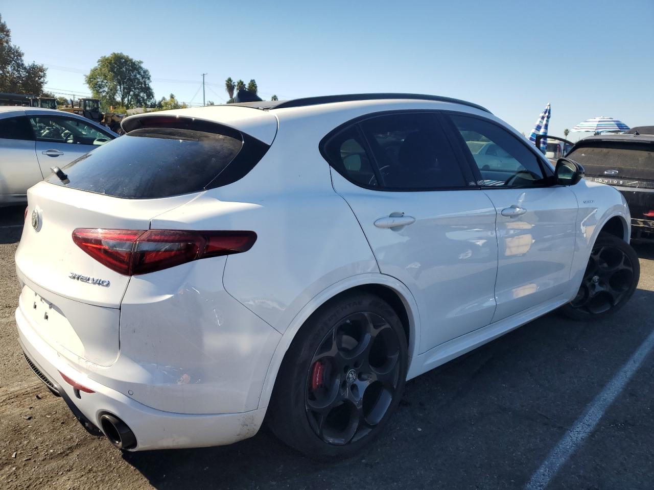 2022 Alfa Romeo Stelvio VIN ZASPAKBN3N7D41558 Copart auction photo, undercarriage damage thumbnail 3