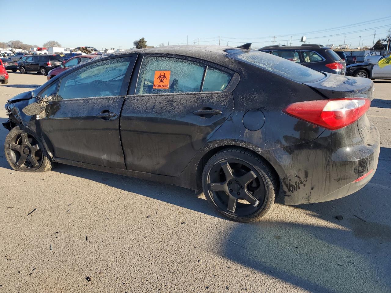 2015 KIA Forte VIN KNAFX4A61F5424618 Copart auction photo, all over / undercarriage damage thumbnail 2