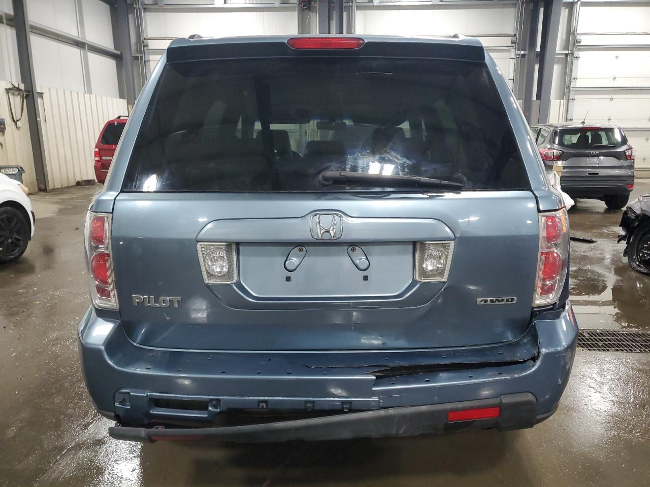 2006 Honda Pilot VIN 2HKYF18526H554319 Copart auction photo, rear end damage thumbnail 6