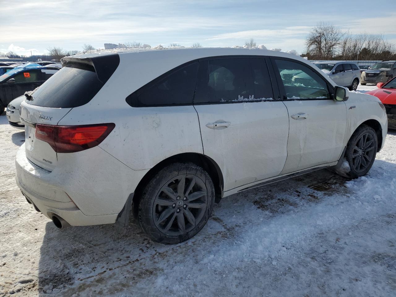 2020 Acura MDX VIN 5J8YD4H09LL800710 Copart auction photo, vandalism / front end damage thumbnail 3