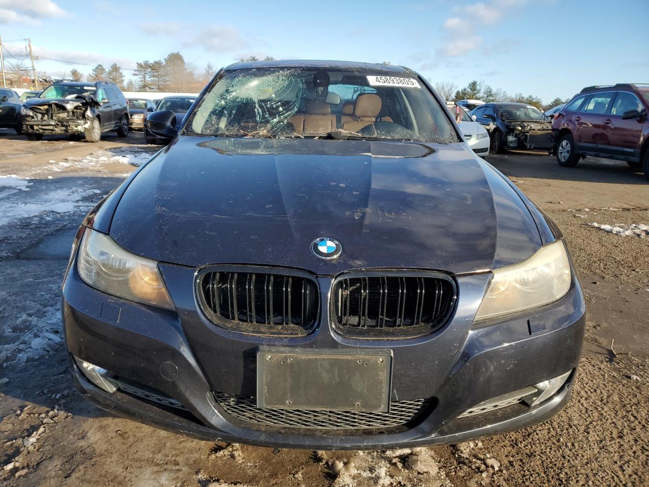 2009 BMW 3er VIN WBAPK53519A644320 Copart auction photo, front end / top/roof damage thumbnail 5
