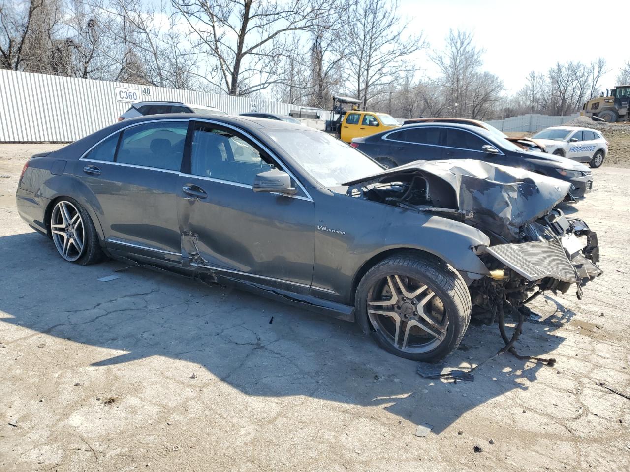 2013 Mercedes-Benz S-klasse VIN WDDNG7EB9DA529909 Copart auction photo, front end / side damage thumbnail 4