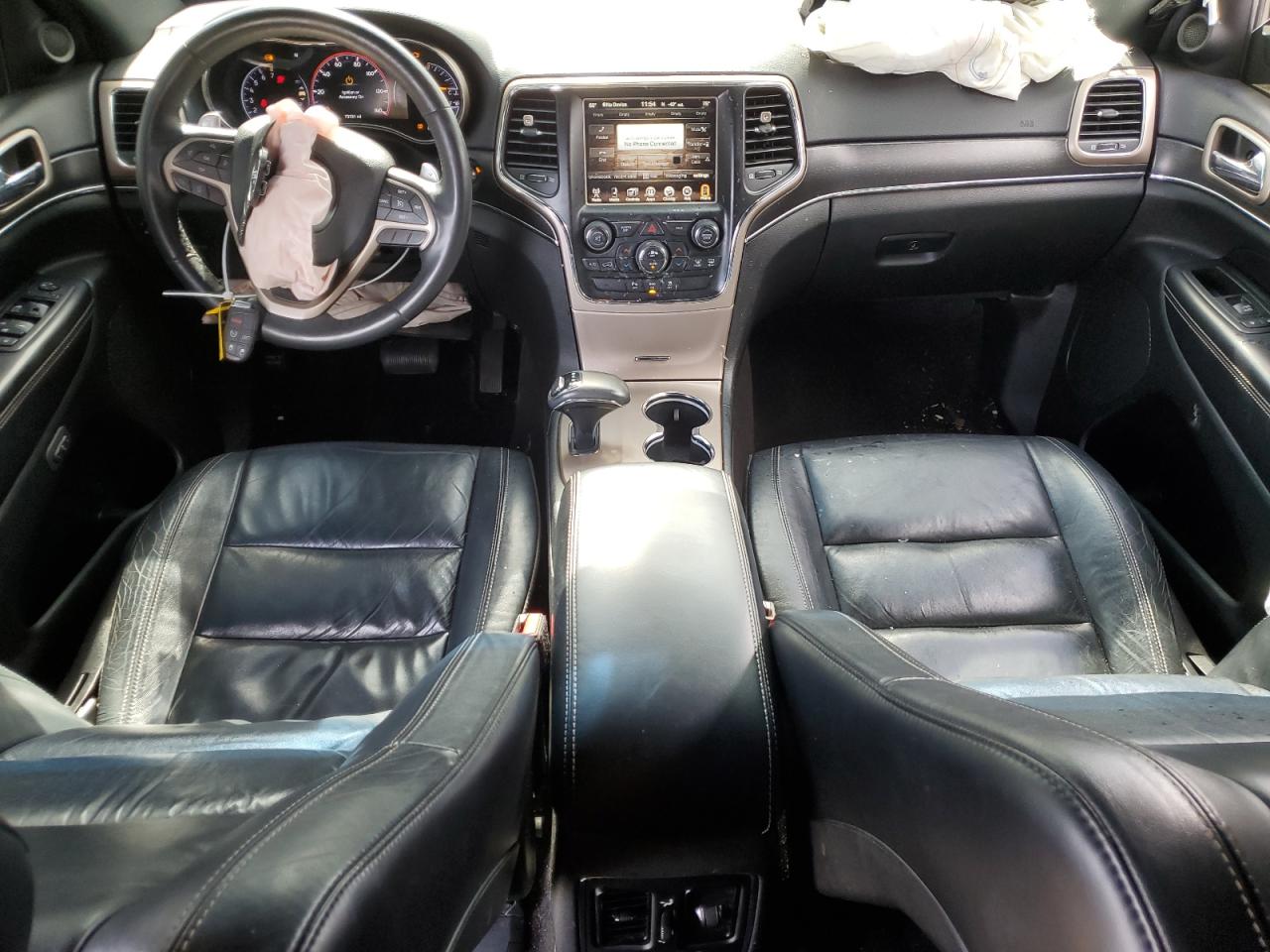 2015 Jeep Grand Cherokee VIN 1C4RJEBG3FC735249 Copart auction photo, front end / side damage thumbnail 8