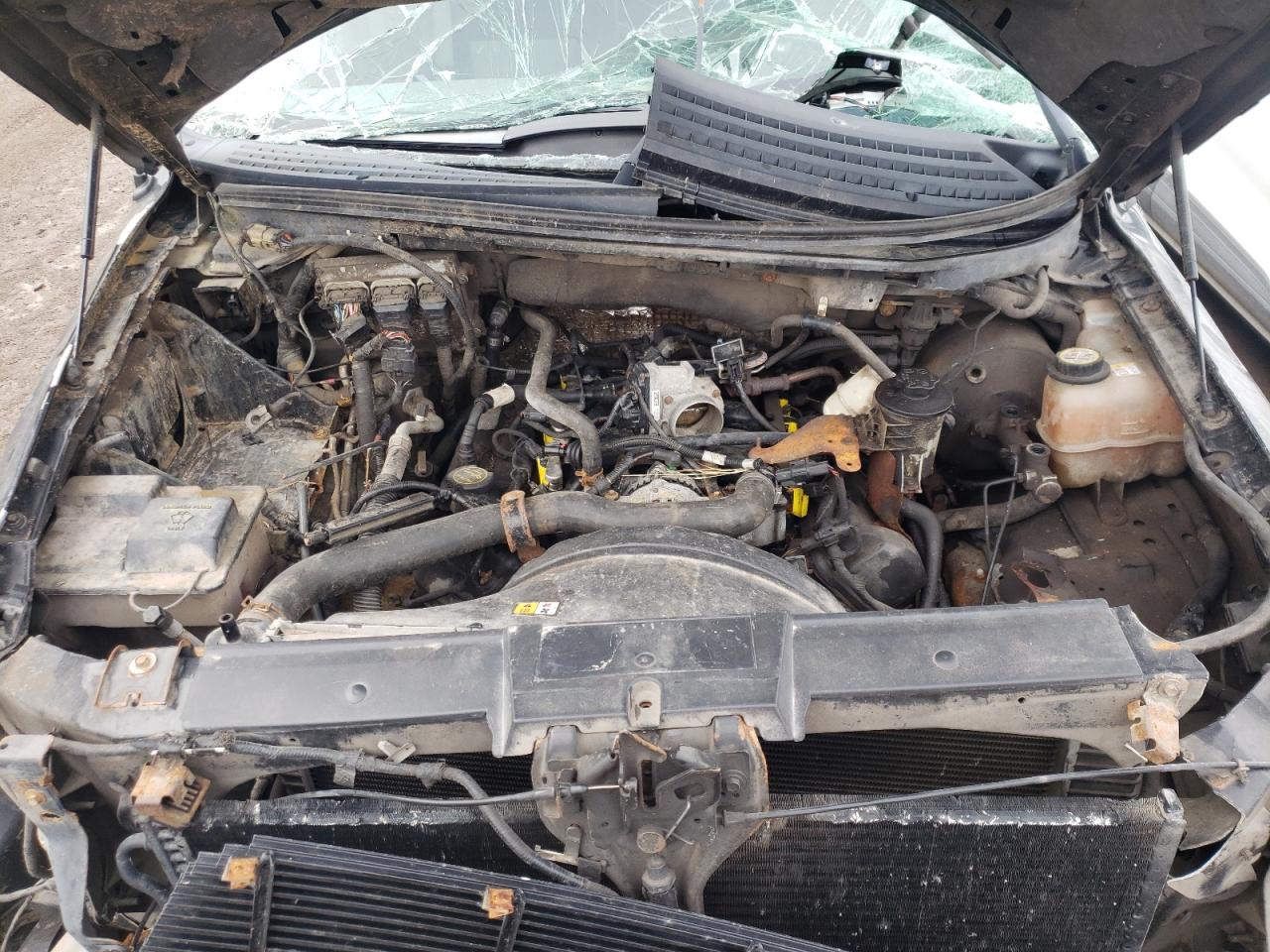 2008 Ford F-150 VIN 1FTRX14W98FC33763 Copart auction photo, rollover / undercarriage damage thumbnail 7