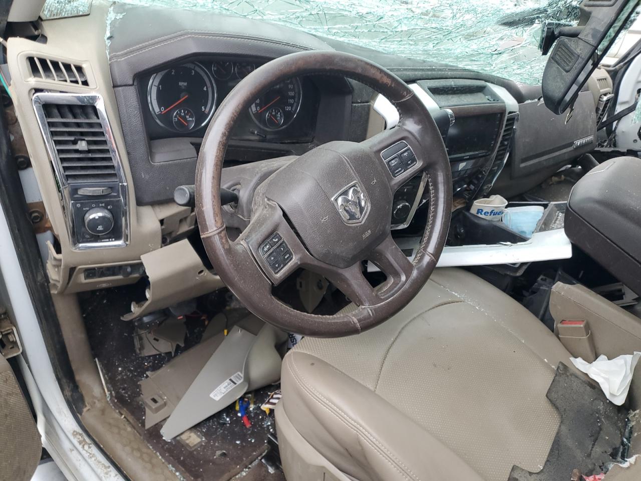 2012 Dodge RAM VIN 3C63DRJL1CG343728 Copart auction photo, all over damage thumbnail 8