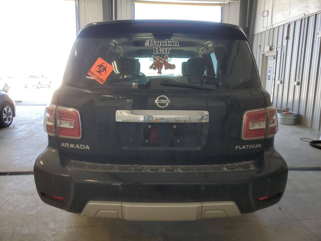2018 Nissan Armada VIN JN8AY2NEXJ9730223 Copart auction photo, side / front end damage thumbnail 6
