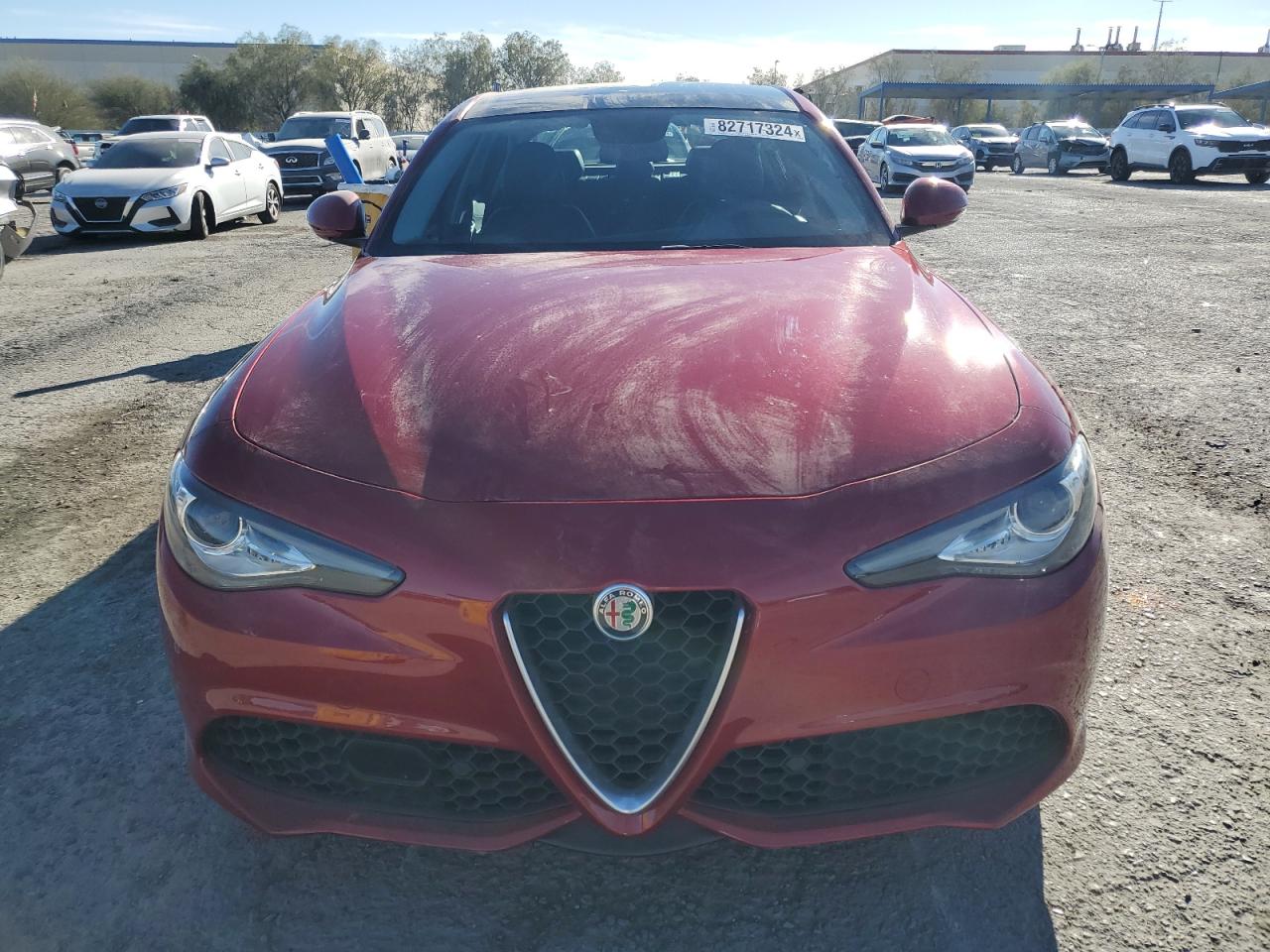 2017 Alfa Romeo Giulia VIN ZARFAEEN7H7557912 Copart auction photo, side damage thumbnail 5