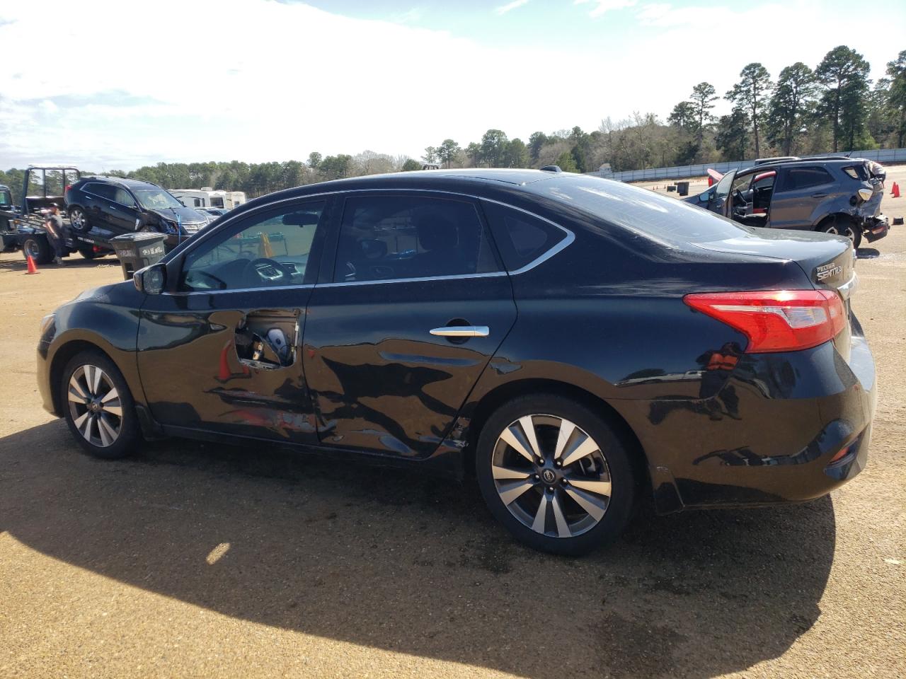 2019 Nissan Sentra VIN 3N1AB7AP4KY202502 Copart auction photo, side damage thumbnail 2
