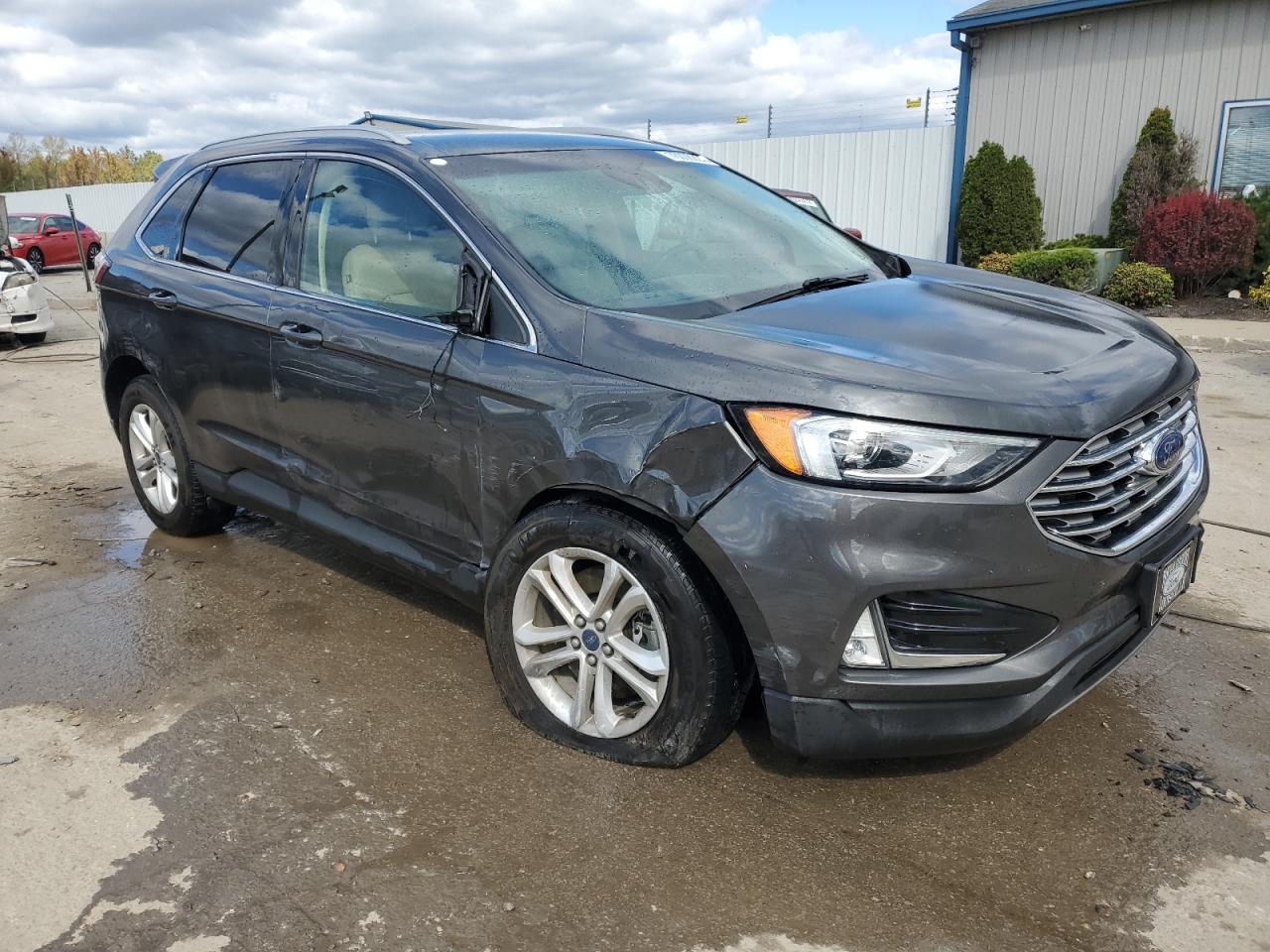 2019 Ford Edge VIN 2FMPK4J99KBB63272 Copart auction photo, side / front end damage thumbnail 4