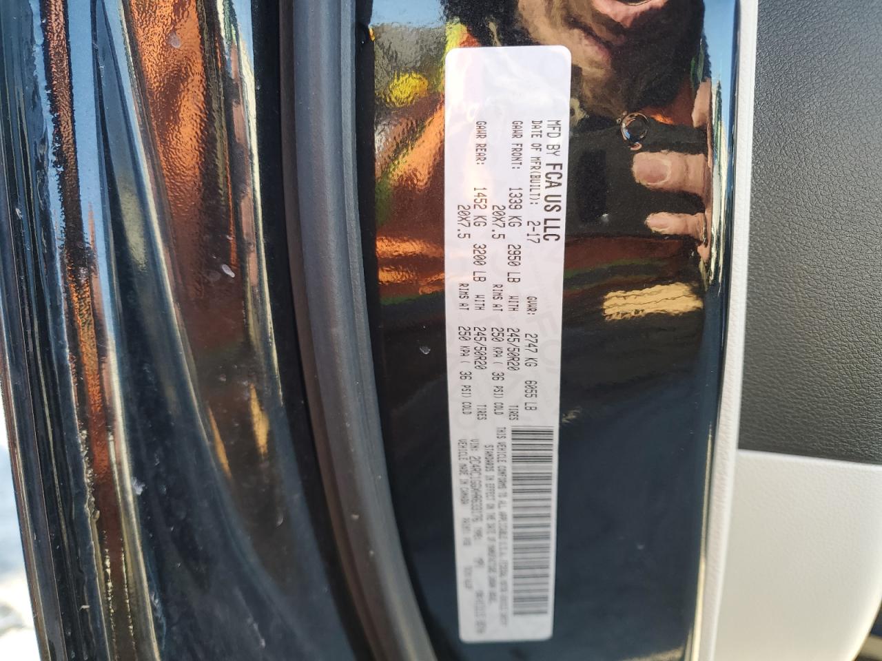 2017 Chrysler Pacifica VIN 2C4RC1GGXHR633176 Copart auction photo, front end damage thumbnail 13