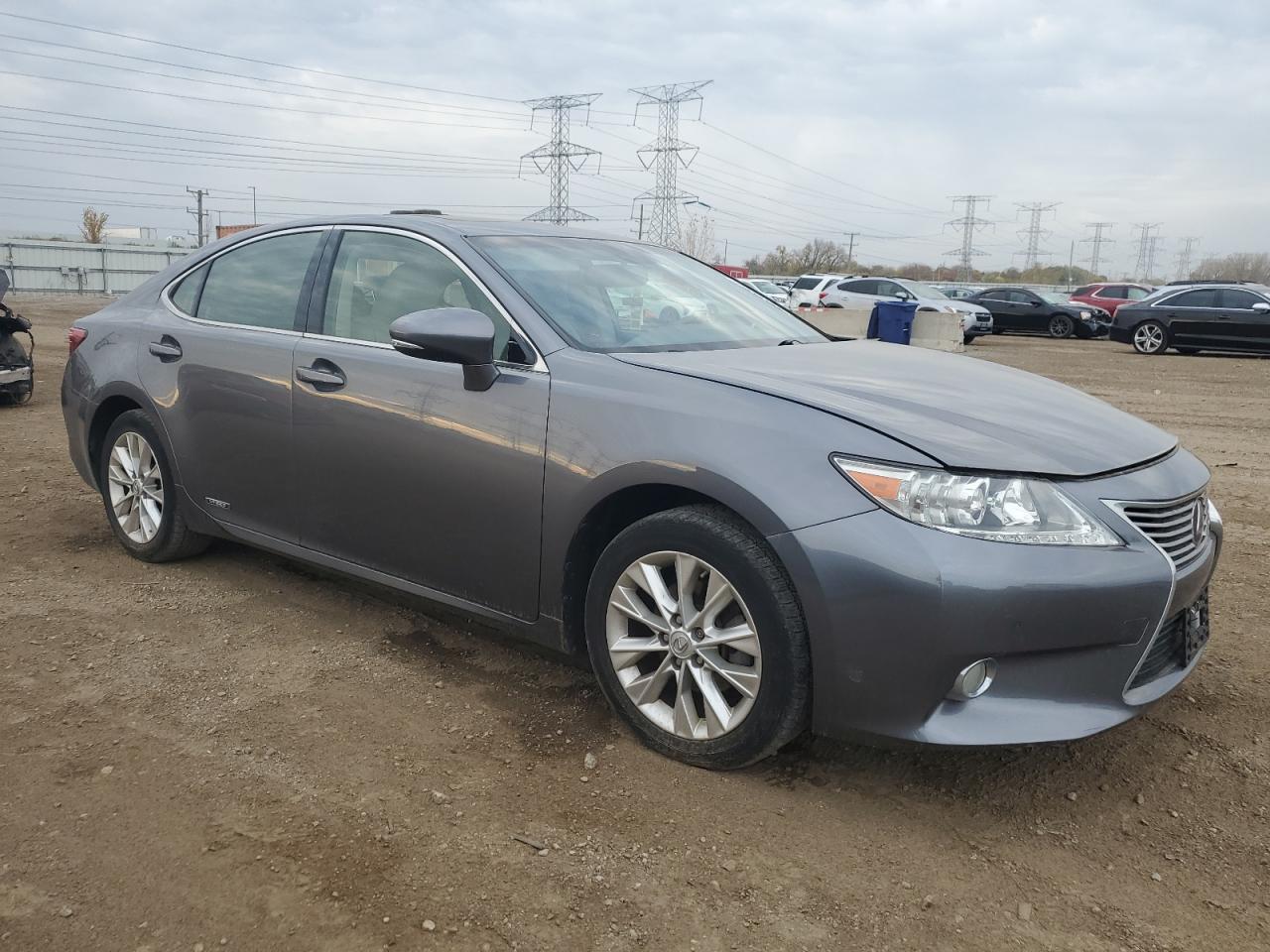 2013 Lexus ES VIN JTHBW1GGXD2004632 Copart auction photo, front end / side damage thumbnail 4
