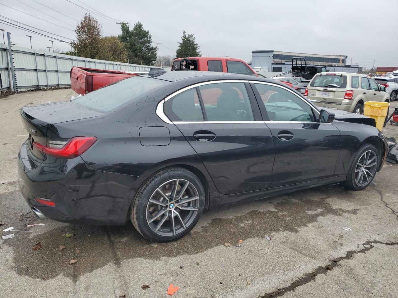 2021 BMW 3er VIN 3MW5R7J0XM8B60382 Copart auction photo, front end / rear end damage thumbnail 3