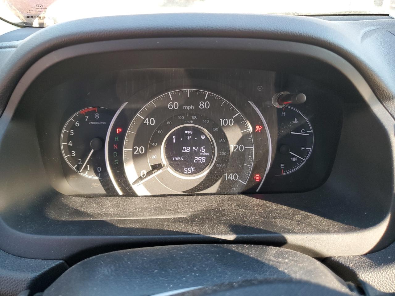 2015 Honda CR-V VIN 5J6RM3H73FL001837 Copart auction photo, front end / side damage thumbnail 9