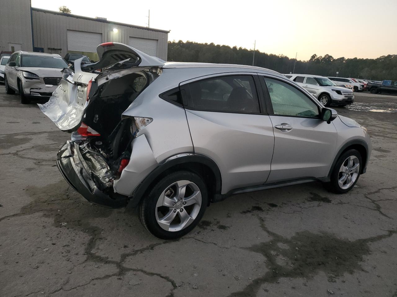 2016 Honda HR-V VIN 3CZRU5H75GM740235 Copart auction photo, rear end damage thumbnail 3